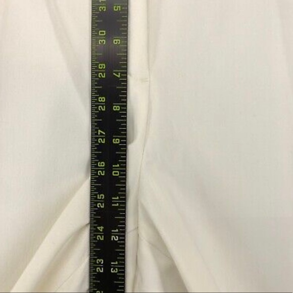 Liz Claiborne Womens Dress Pants Size 12/14? Ivory Straight Leg Hi-Rise Career - Picture 4 of 9